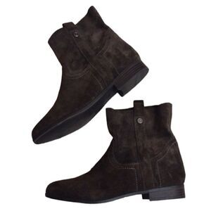 Frye & Co Sarah Shortie Boots genuine suede size 7.5